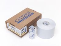 Citizen Shelf Pack - Etikettenrolle PET silber glnzend, 70mm x 38m endlos, inkl. Harz Farbband