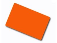 ART development Plastikkarte - 30mil, 0,76mm (blanko) - orange (Verkauf nur als Verpackungseinheit, VPE = 100 Stck)