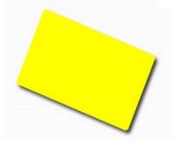 ART development Plastikkarte - 30mil, 0,76mm (blanko) - gelb (Verkauf nur als Verpackungseinheit, VPE = 100 Stück)