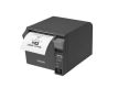 Epson TM-T70II - Bon-Thermodrucker mit Frontausgabe, 80mm, Abschneider, USB + RS232, schwarz Ohne Schnittstellenkabel, inkl. Netzteil und Netzkabel