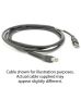 Zebra USB-Kabel fr DS3600 Serie - Serie A, 3,6 m, gedreht, geschirmt