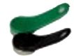 ARTDEV Schlüssel für Kellnerschloß Kellox Farbvarianten (grün, schwarz, blau, rot, gelb)